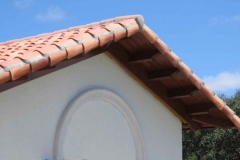 Residential tile gable end detail